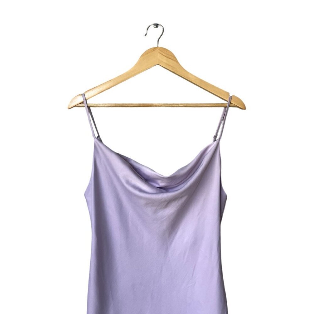 Urban Outfitters SzL Light Purple Mallory Cowl Neck Mini Slip Dress - Picture 4 of 11